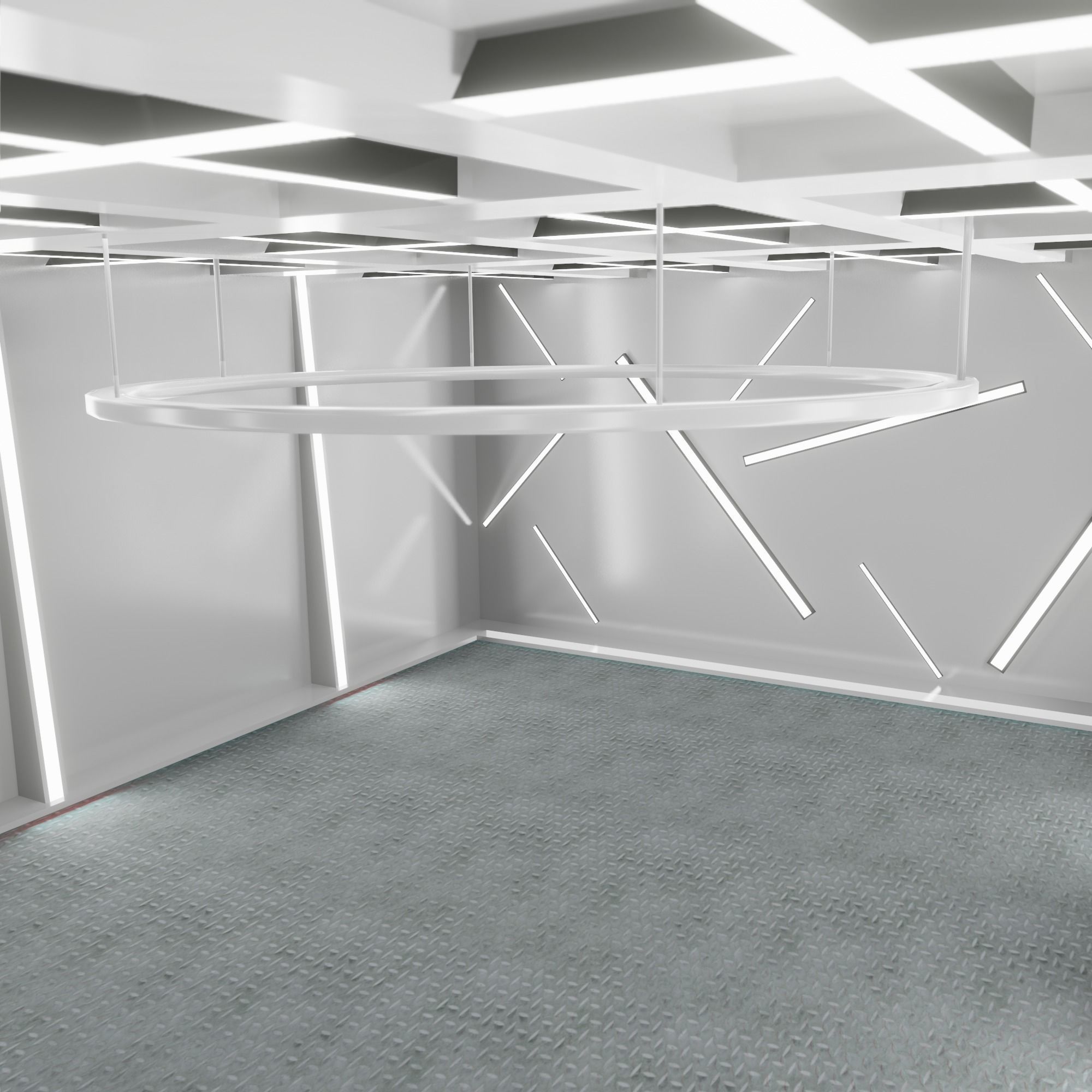 Car studio interior 3D model_7