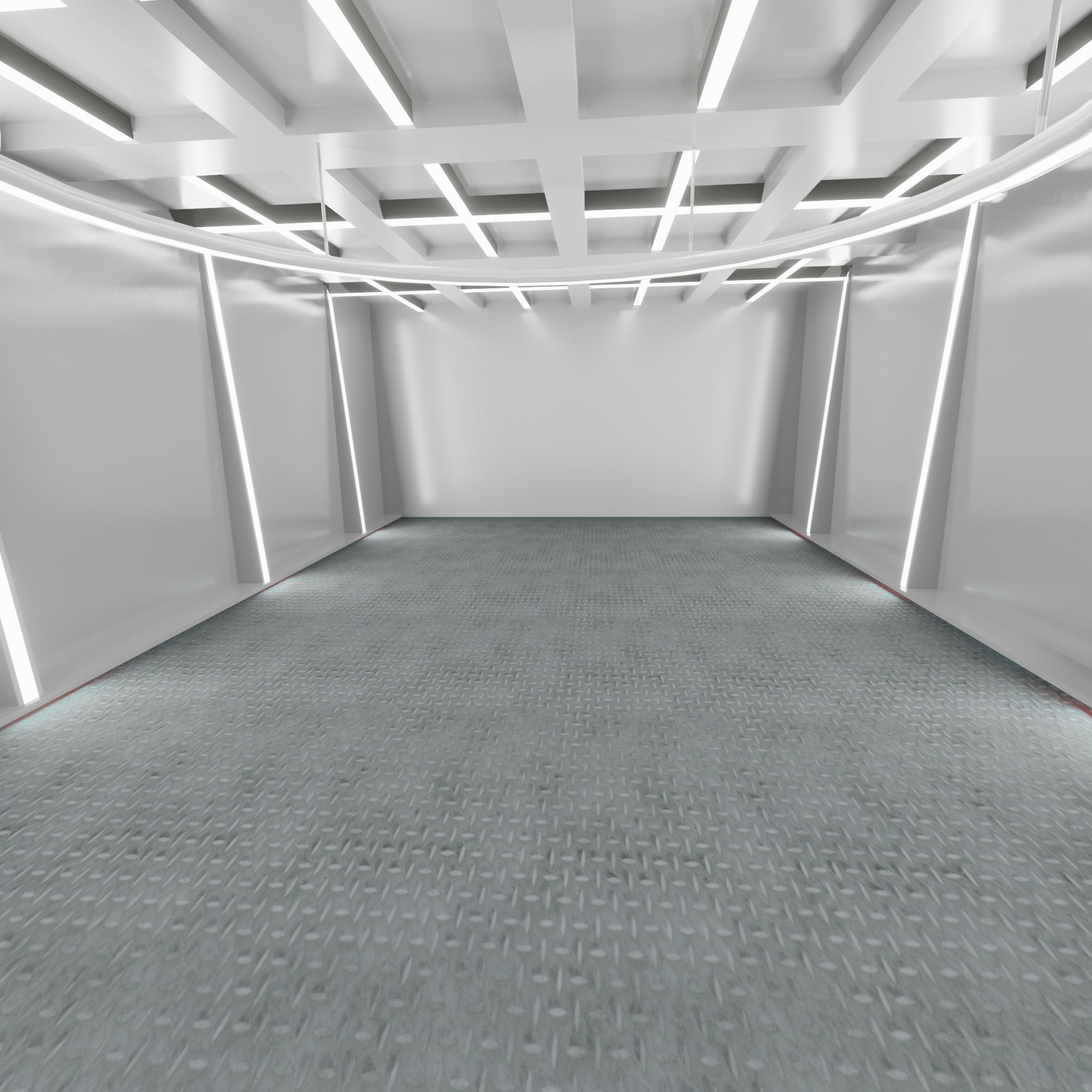 Car studio interior 3D model_5