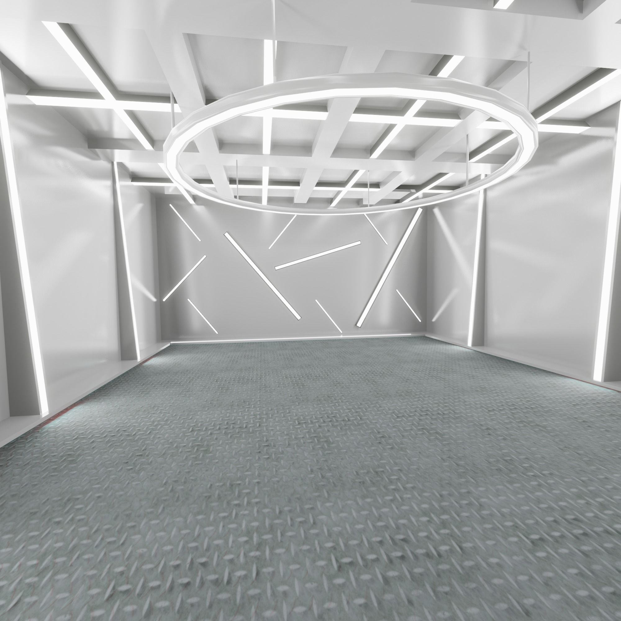 Car studio interior 3D model_4