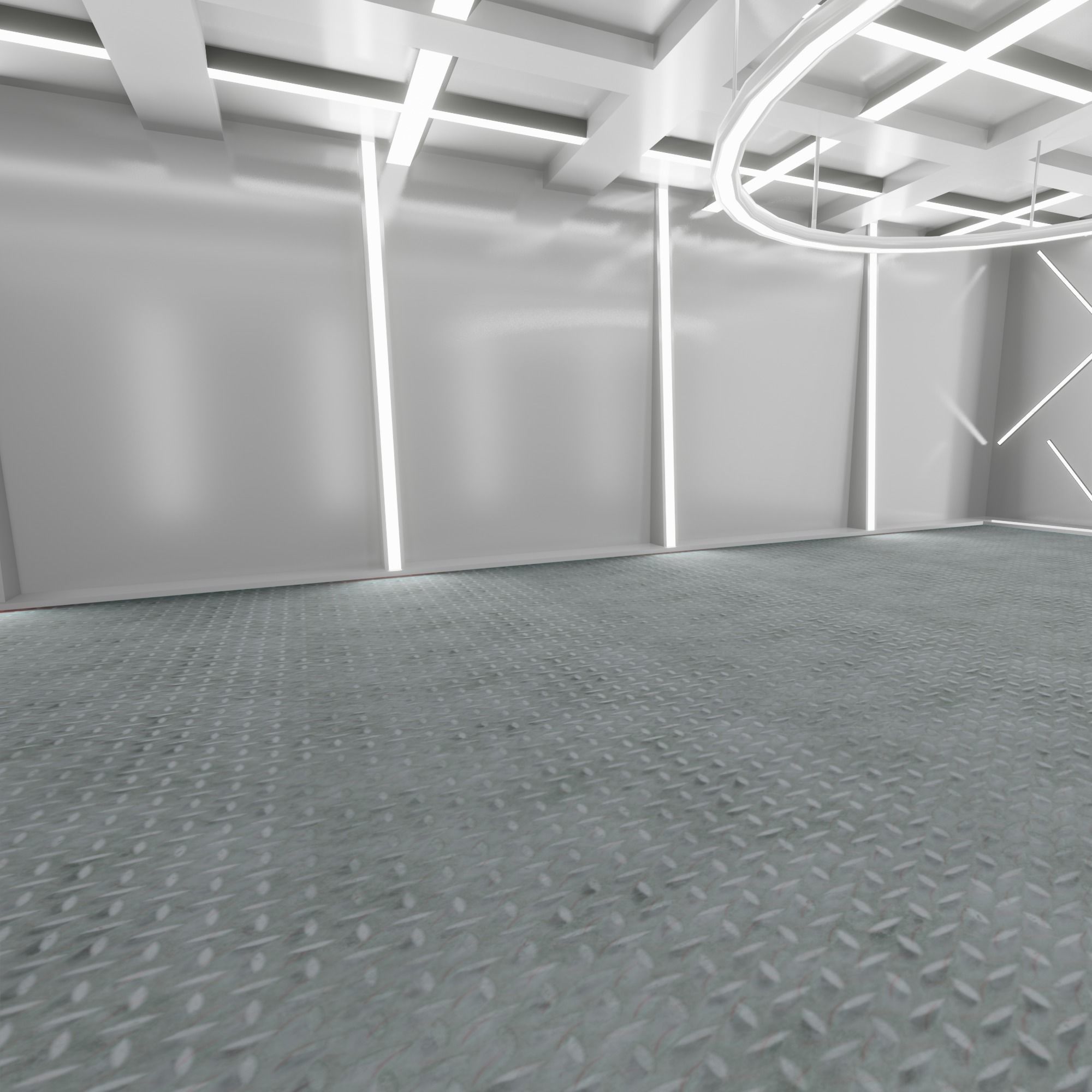 Car studio interior 3D model_6