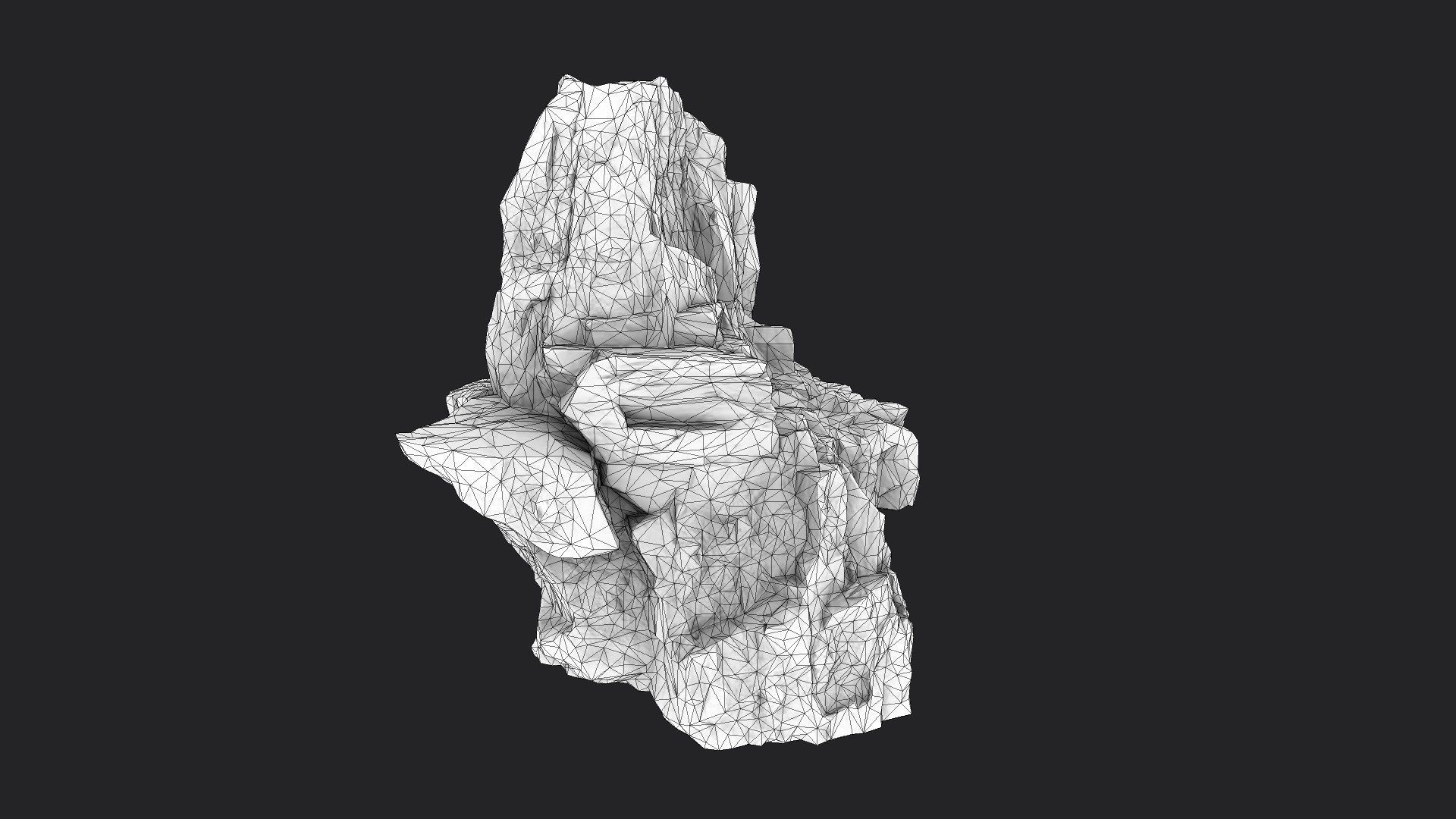 Rock 22-5 Low-poly 3D model_6