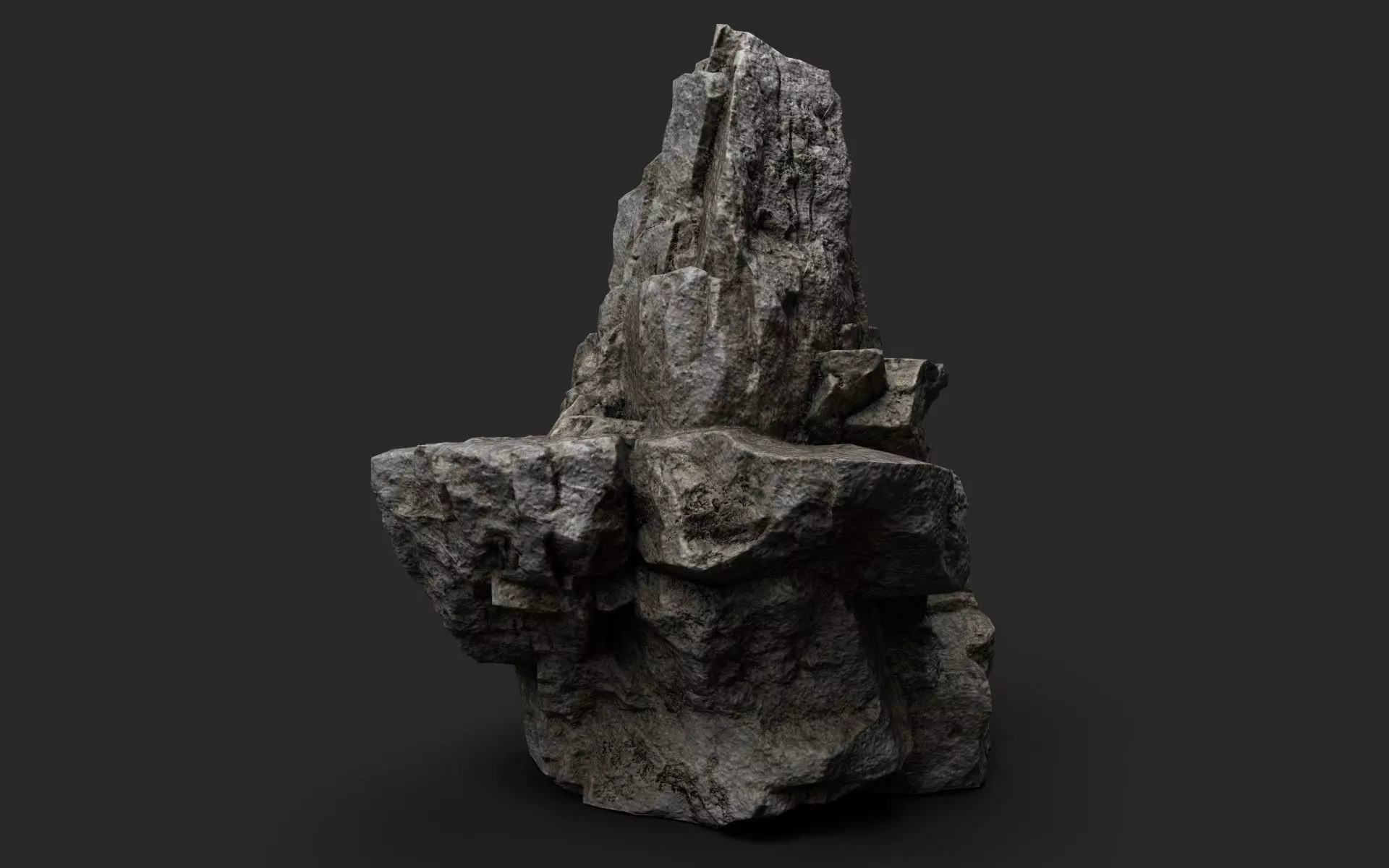 Rock 22-5 Low-poly 3D model_0