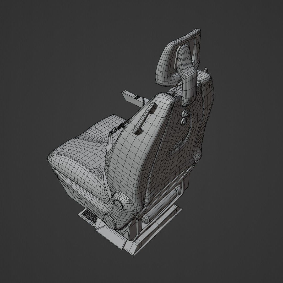sci-fi seat Free low-poly 3D model_6