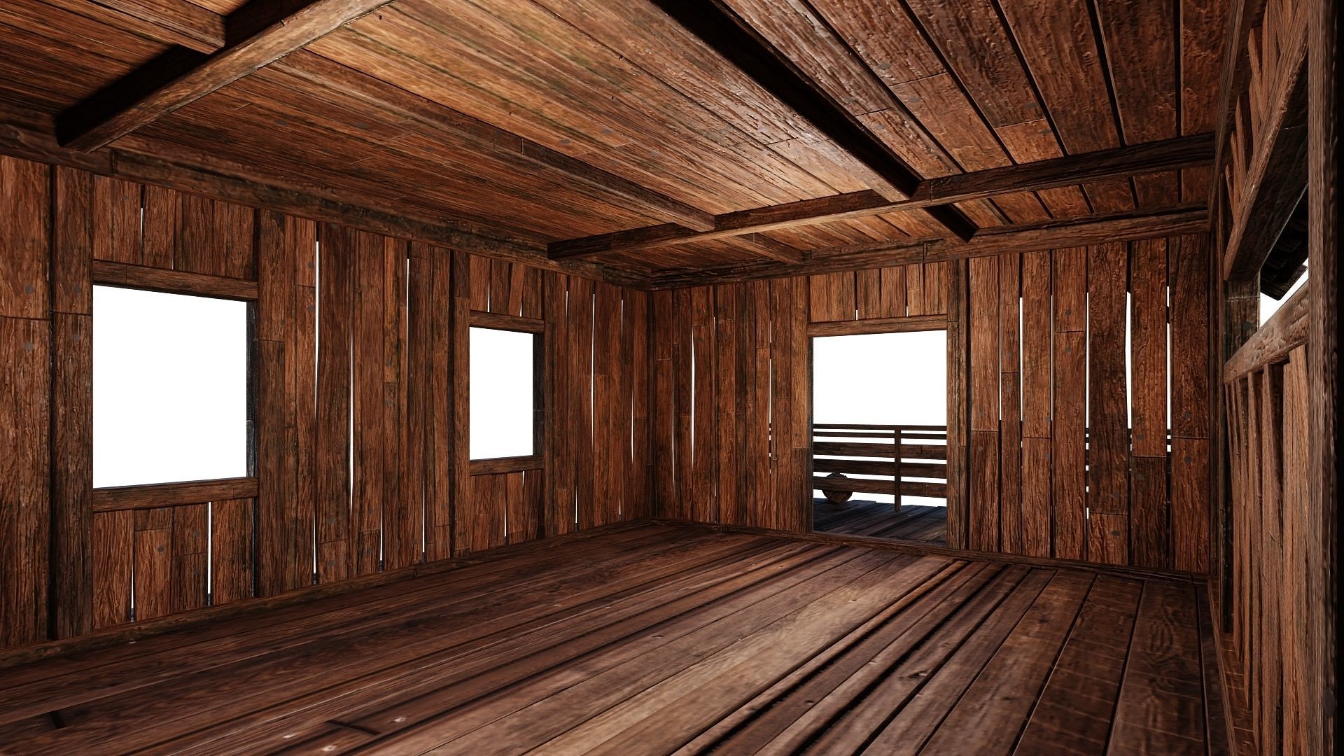 Old Building House 4K Textures GameReady 69 Low-poly 3D model_4