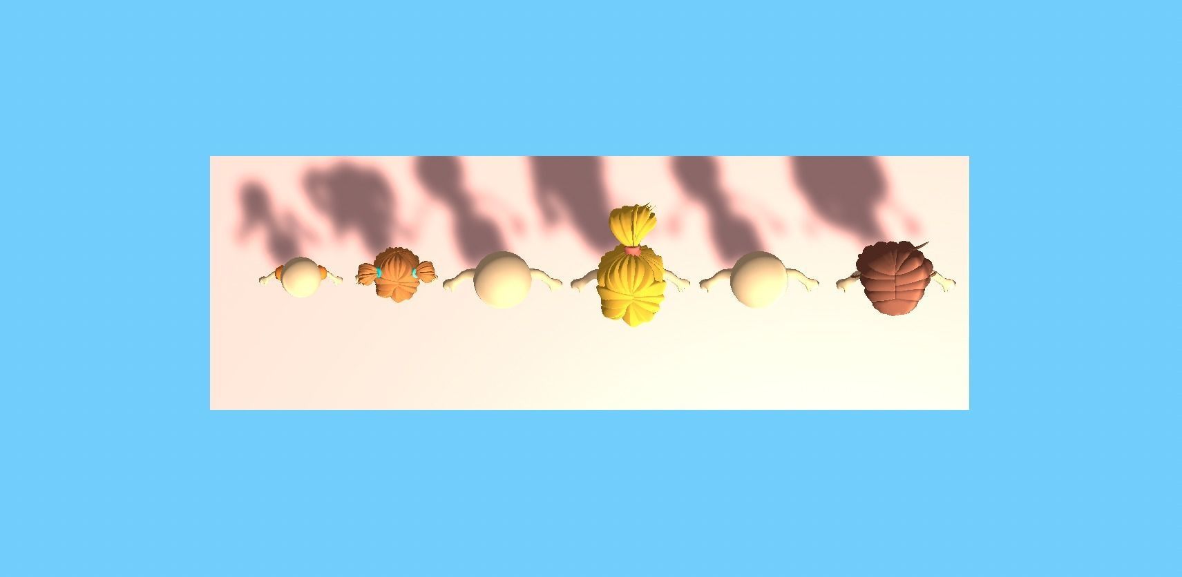 Beach Set 2 Beach Game Collection Stickmen LifeGuard and Prop Low-poly 3D model_16