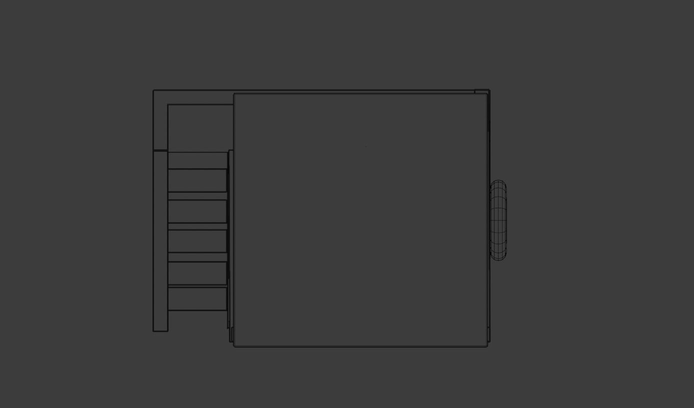 Beach Set 2 Beach Game Collection Stickmen LifeGuard and Prop Low-poly 3D model_25