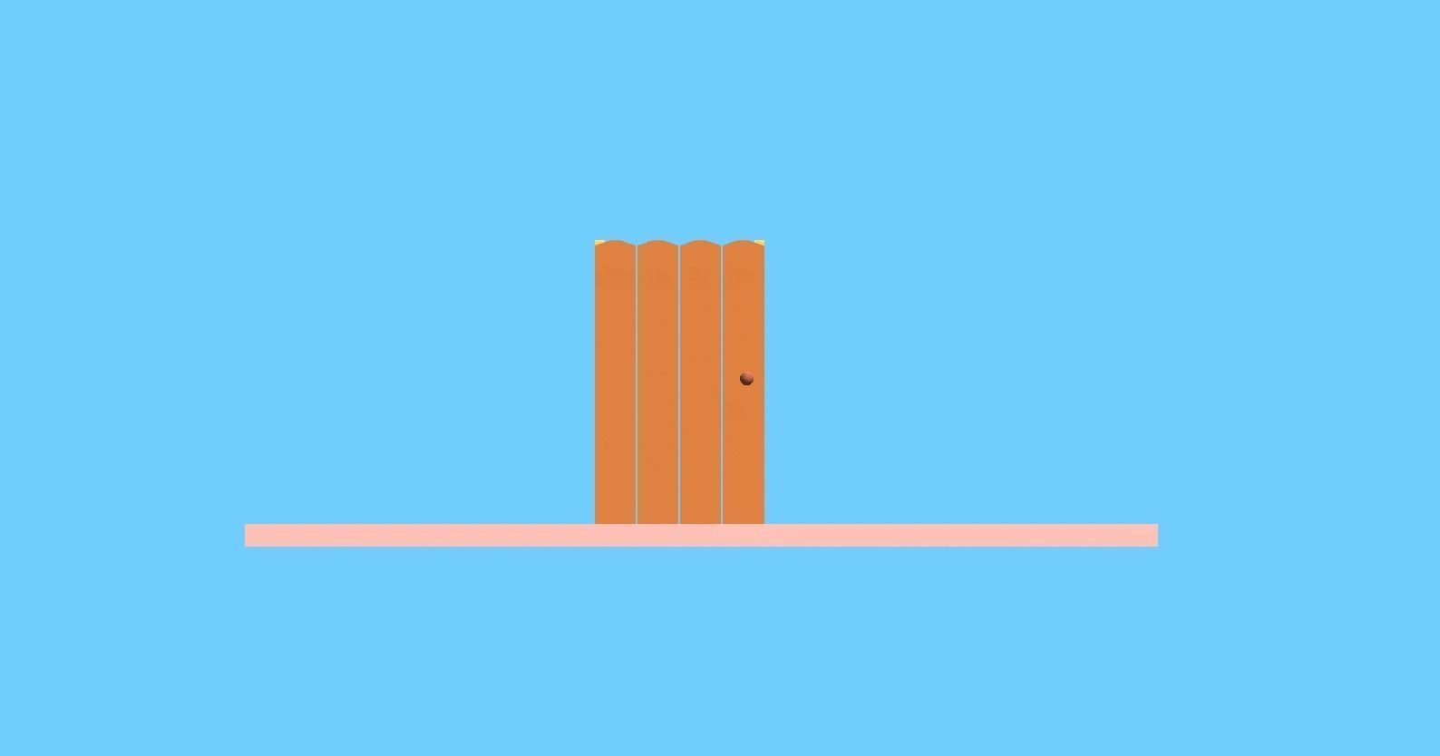 Beach Set 2 Beach Game Collection Stickmen LifeGuard and Prop Low-poly 3D model_8