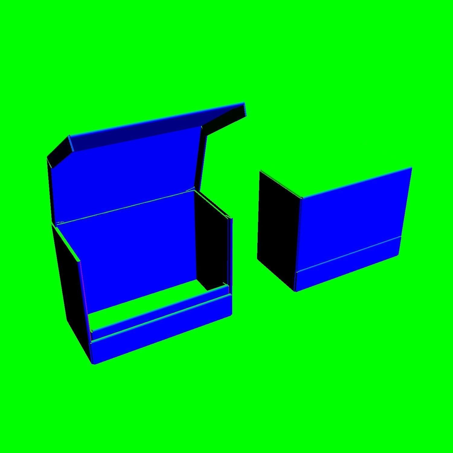 Riged flip top box Premium Package 3D model CGTrader