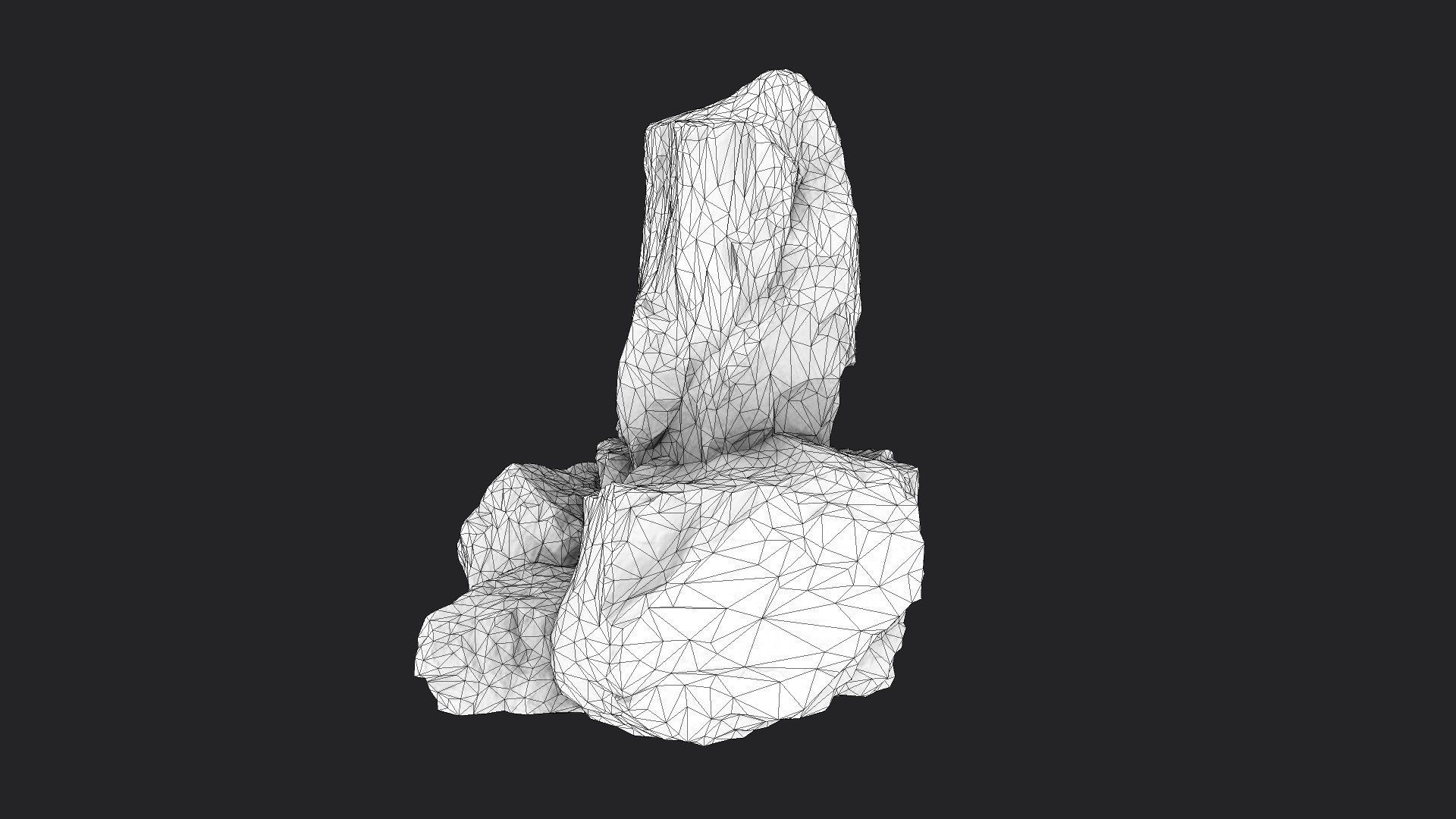 Rock 22-7 Low-poly 3D model_9