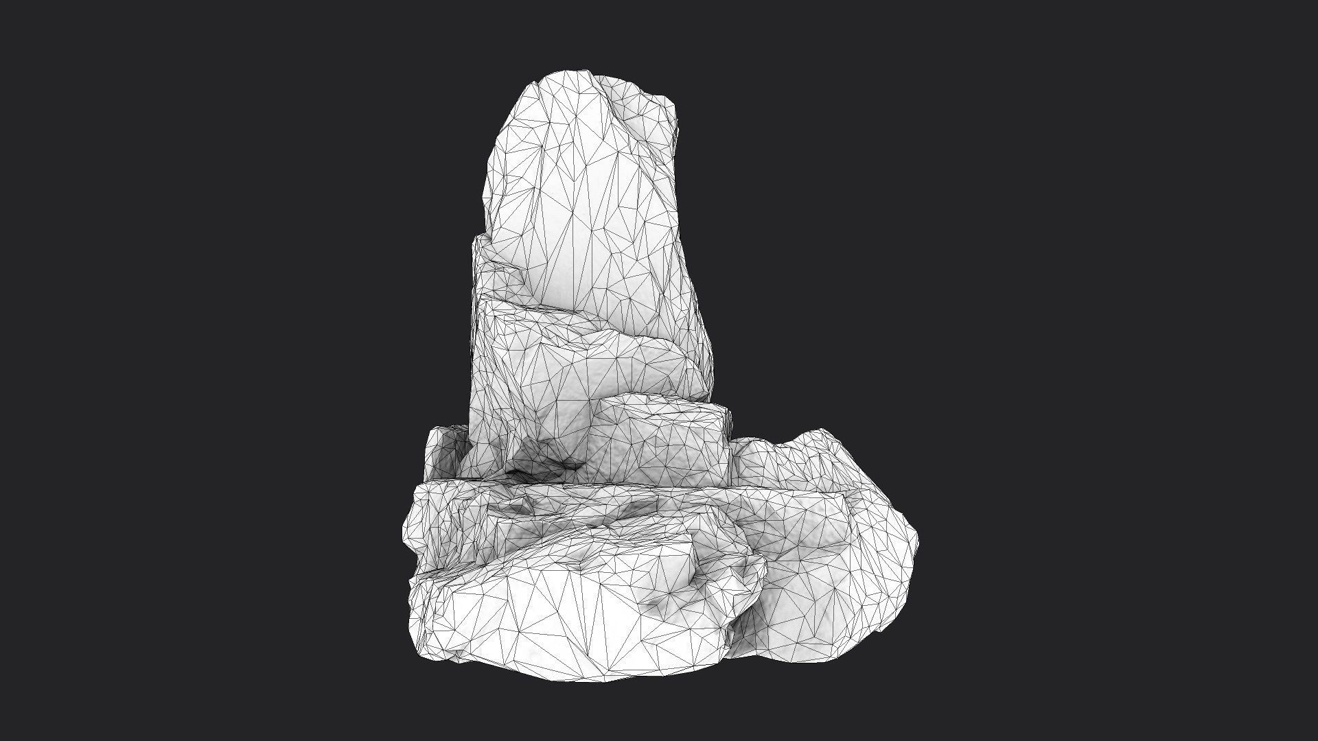 Rock 22-7 Low-poly 3D model_6