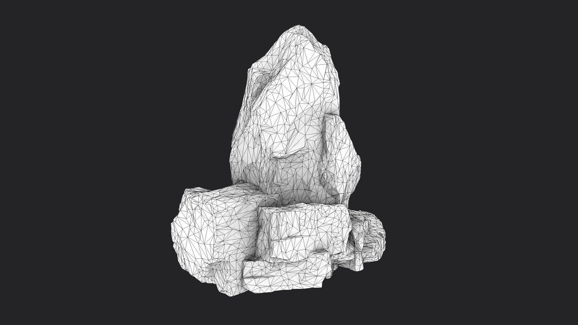 Rock 22-7 Low-poly 3D model_8