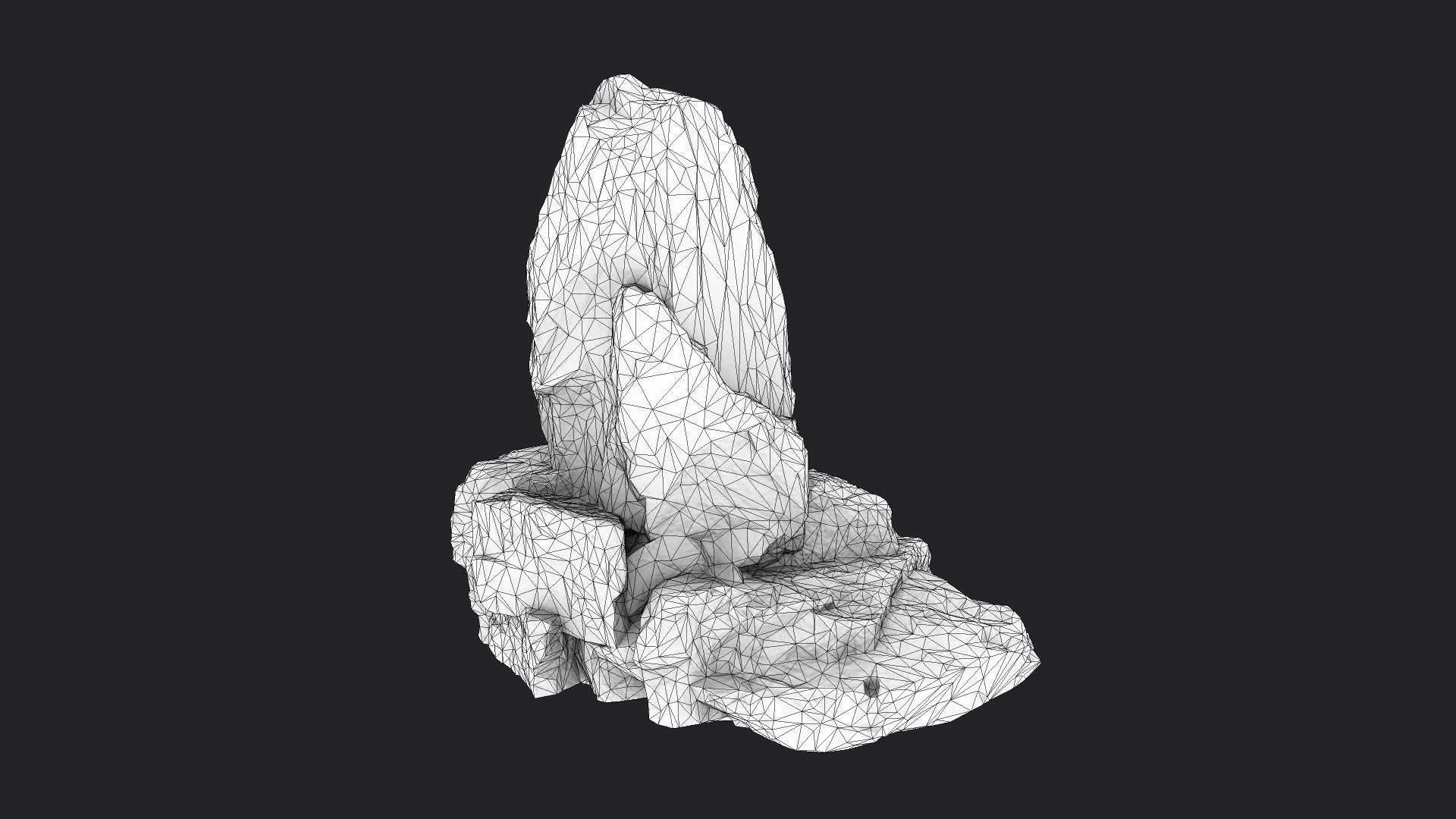 Rock 22-7 Low-poly 3D model_7