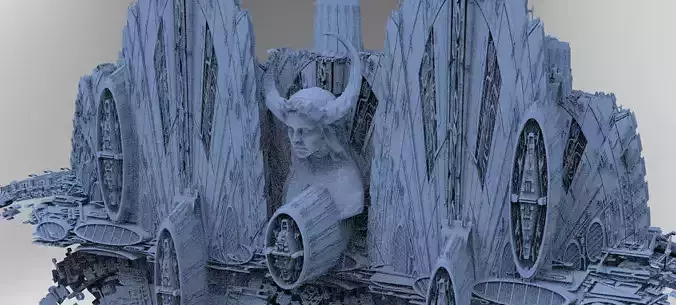 Sci-Fi City dystopia City Ruin Tech Kit bash 2 