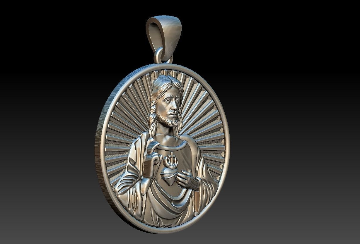 Heart of Jesus  3D print model_6