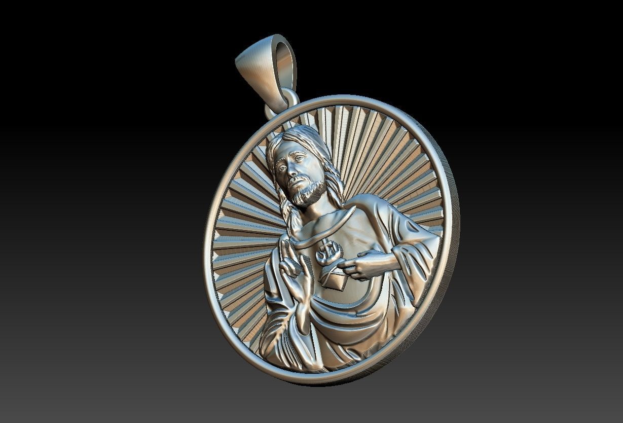 Heart of Jesus  3D print model_21