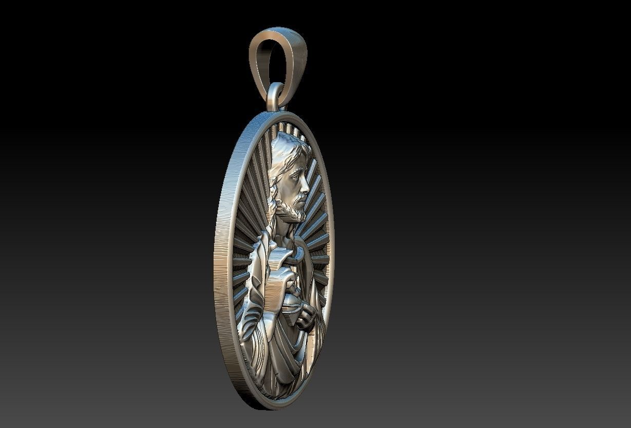 Heart of Jesus  3D print model_8