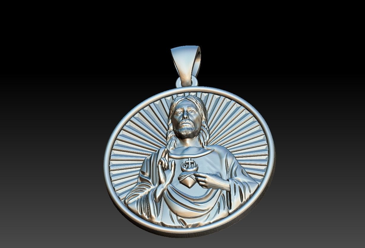 Heart of Jesus  3D print model_17