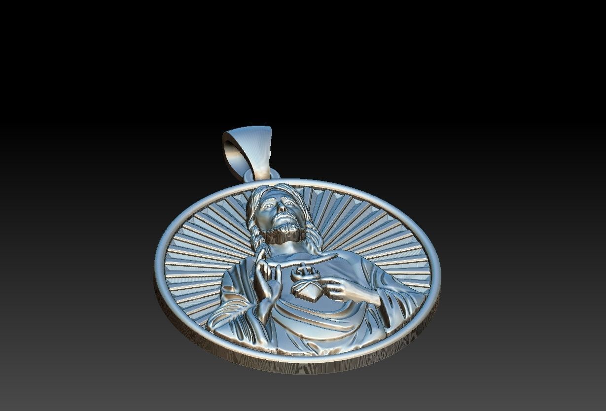 Heart of Jesus  3D print model_19