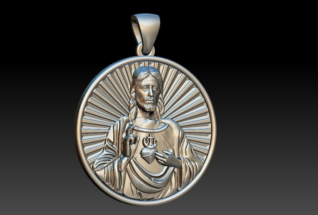 Heart of Jesus  3D print model_1