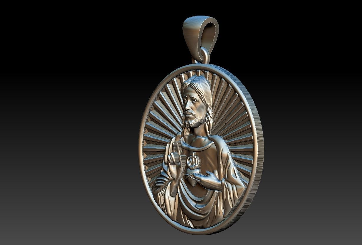 Heart of Jesus  3D print model_15