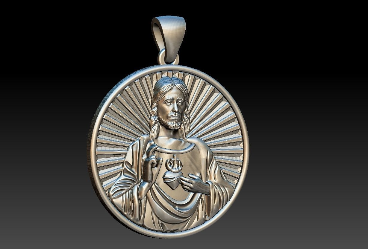 Heart of Jesus  3D print model_5