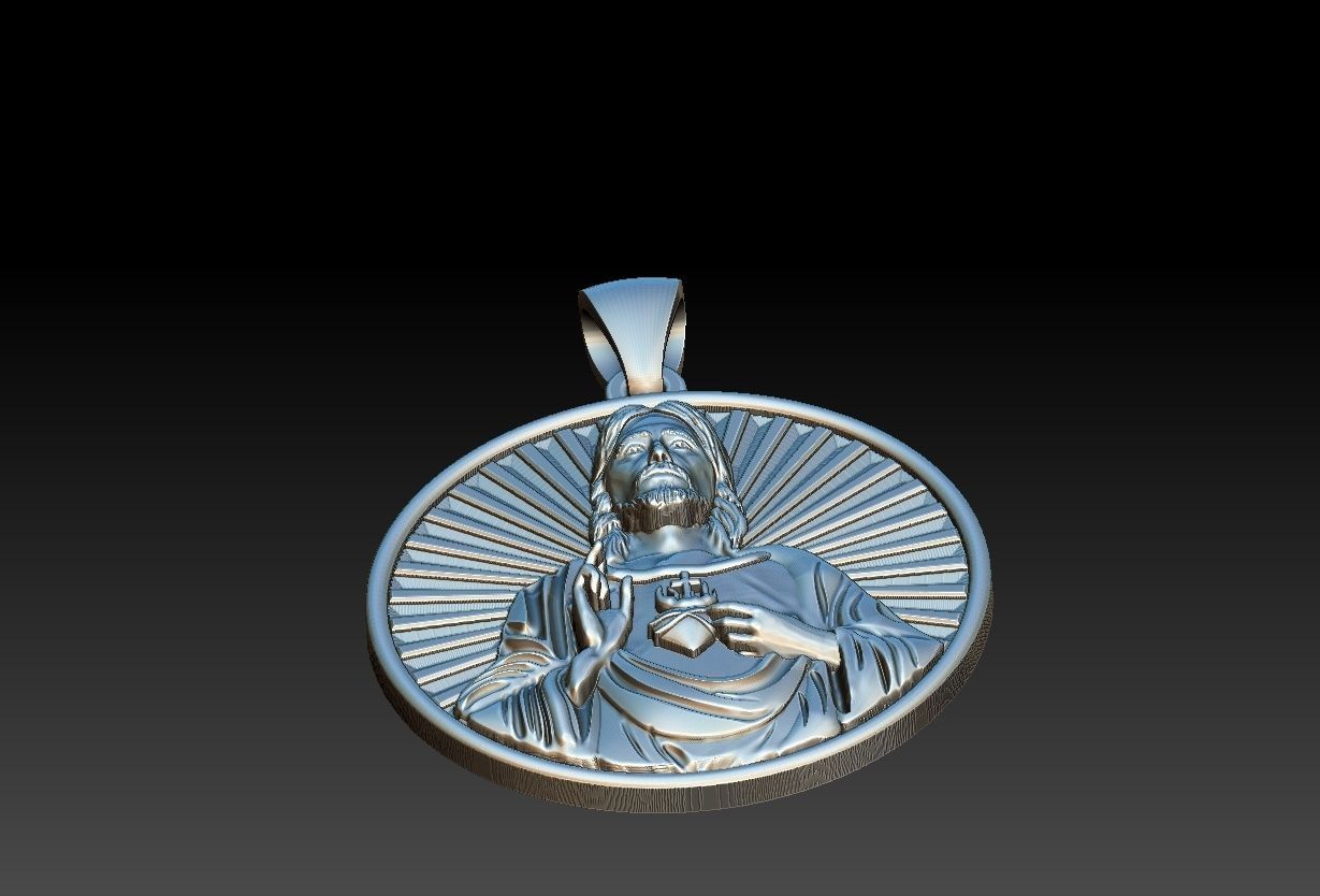 Heart of Jesus  3D print model_18