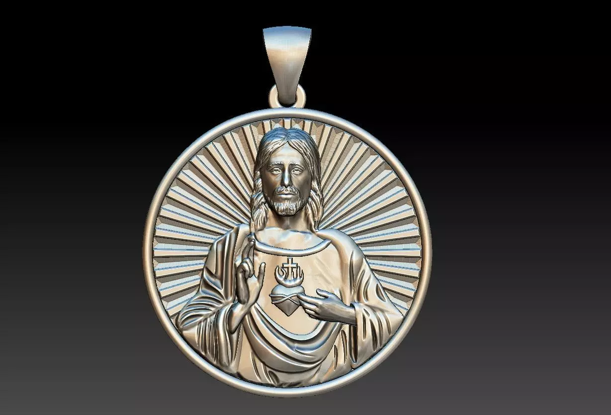 Heart of Jesus  3D print model_0