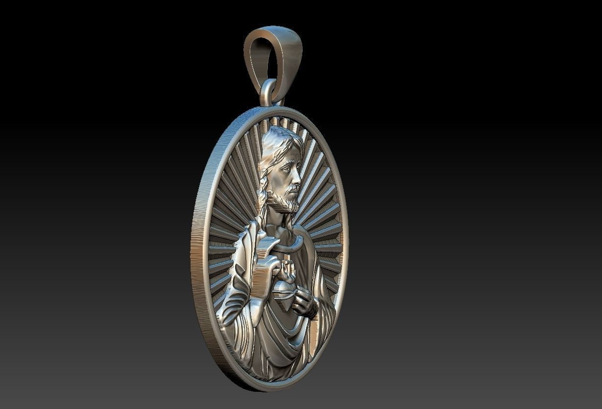 Heart of Jesus  3D print model_7