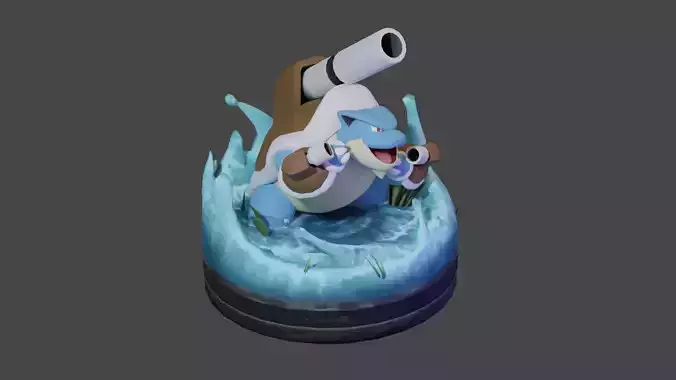 Mega Blastoise - Pokemon Diorama