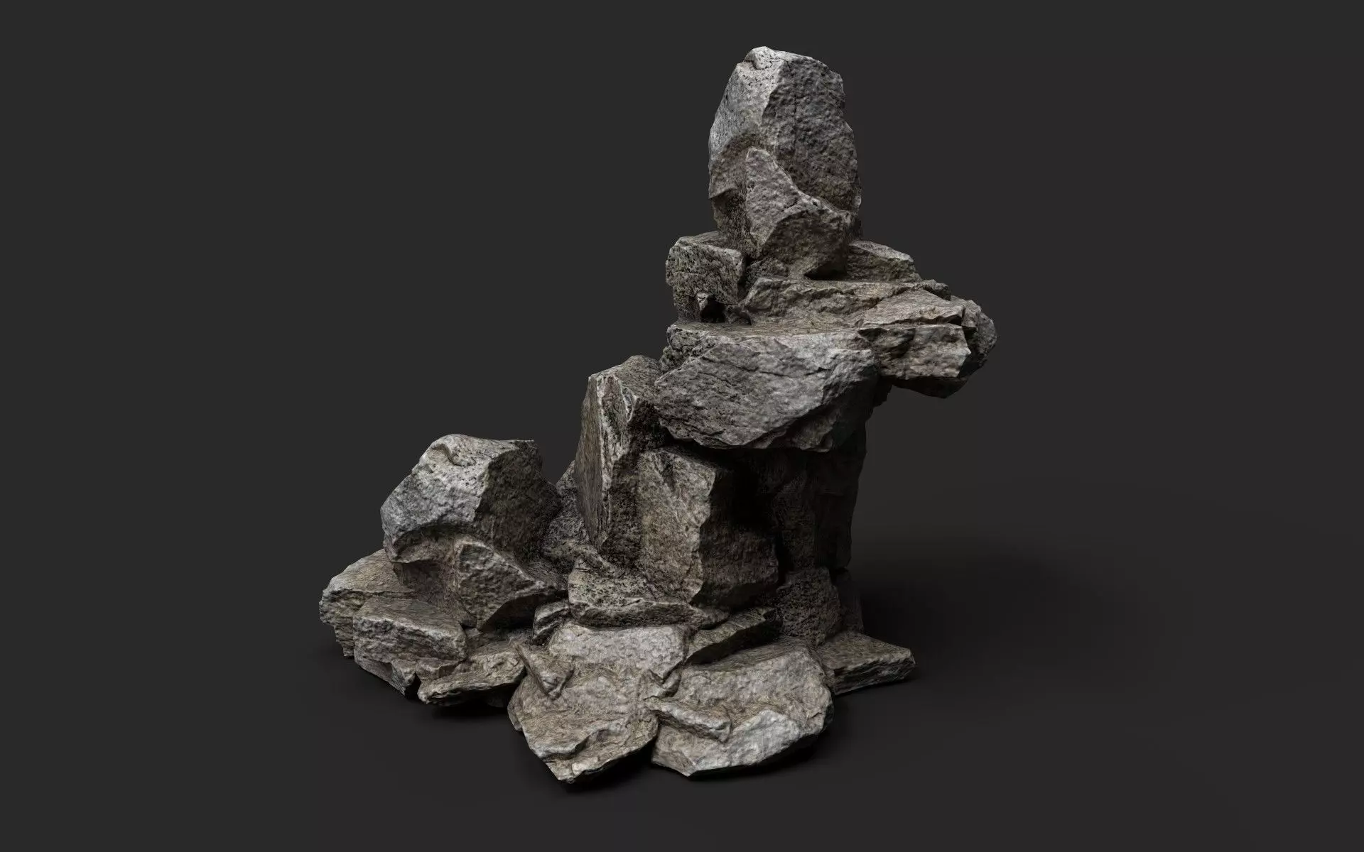 Rock 22-8 Low-poly 3D model_0