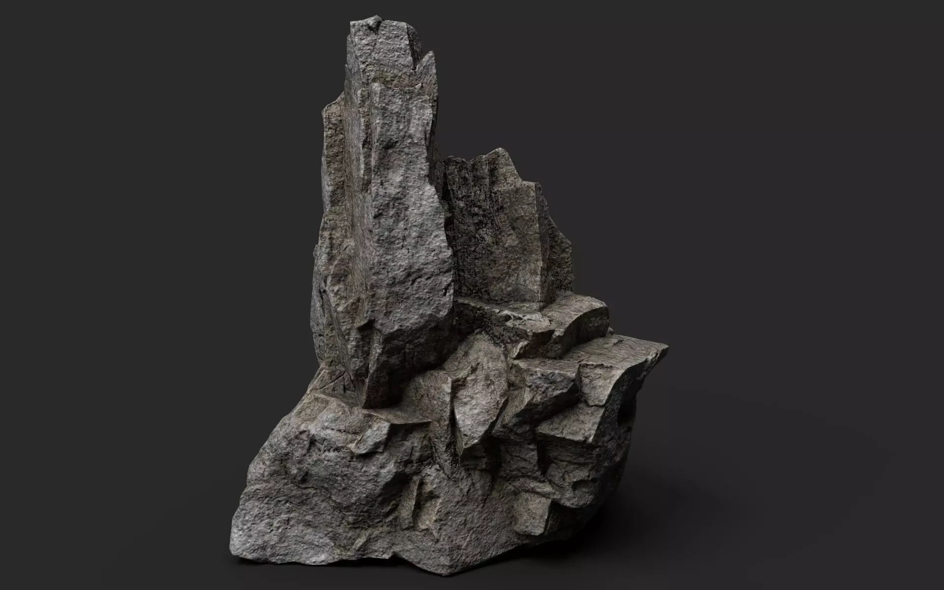 Rock 22-9 Low-poly 3D model_0