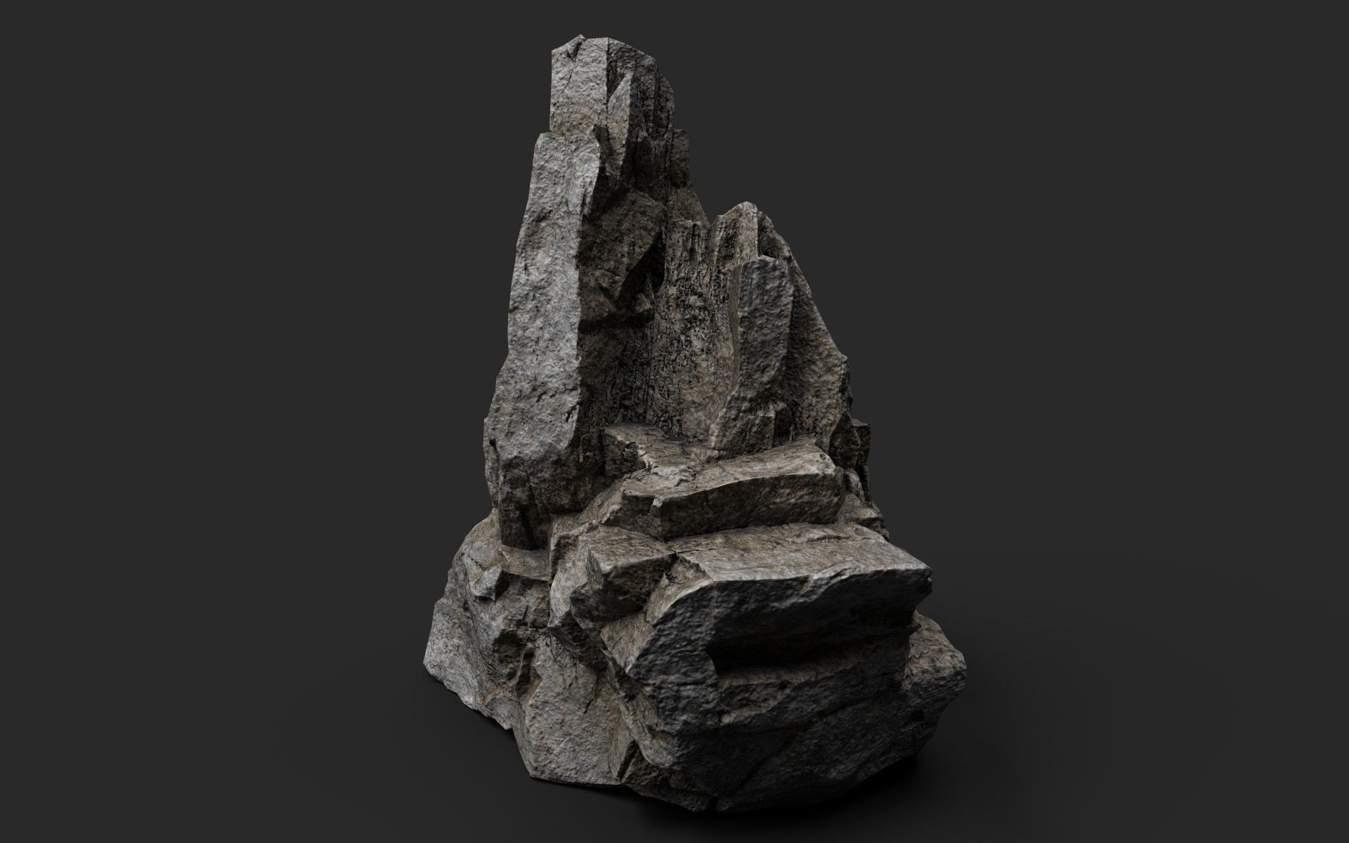 Rock 22-9 Low-poly 3D model_5