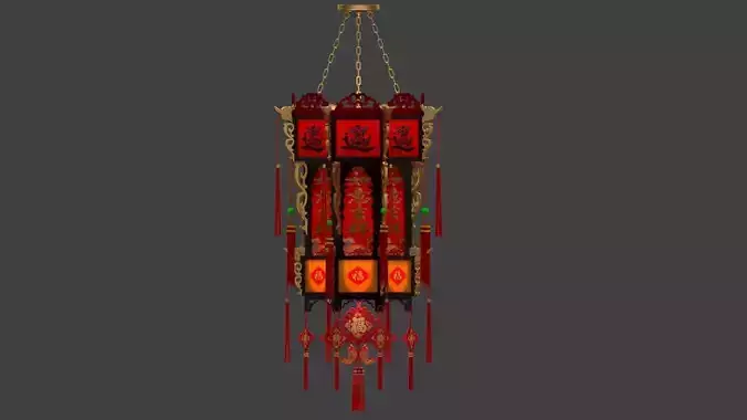 Chinese palace lantern 3D model Chinese palace lantern 3D model