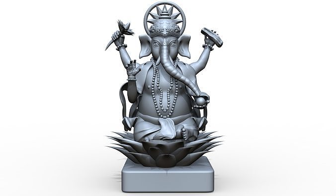 Ganesh 3D model ganesha statue 3D print model