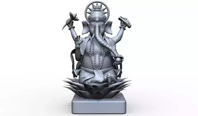 Ganesh 3D model ganesha statue 3D print model