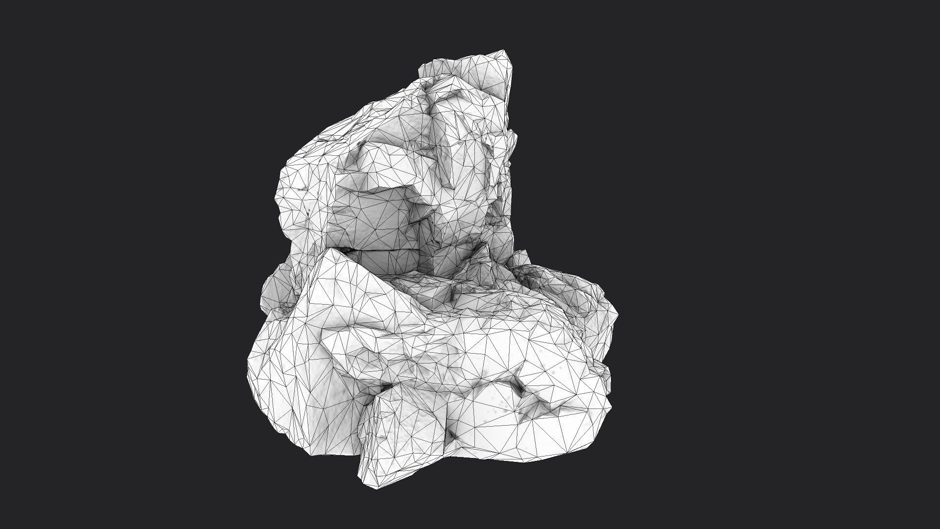 Rock 22-10 Low-poly 3D model_9