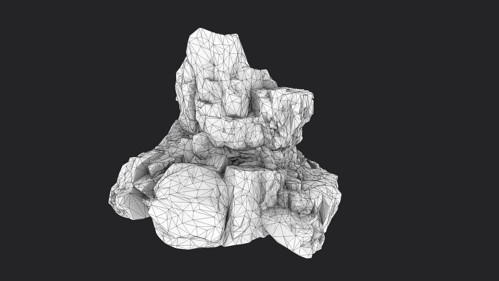 Rock 22-10 Low-poly 3D model_6