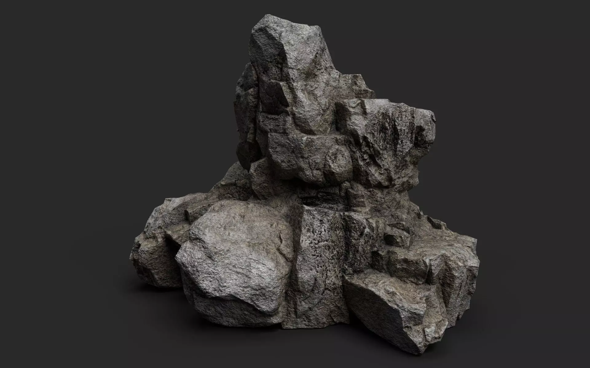 Rock 22-10 Low-poly 3D model_0