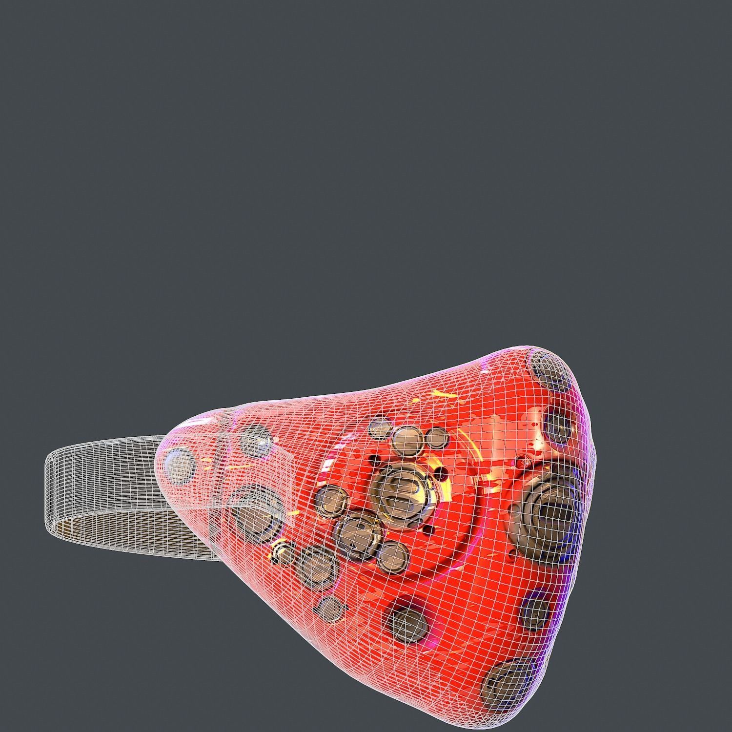 Gas mask helmet 3d model scifi Low-poly Low-poly 3D model_8