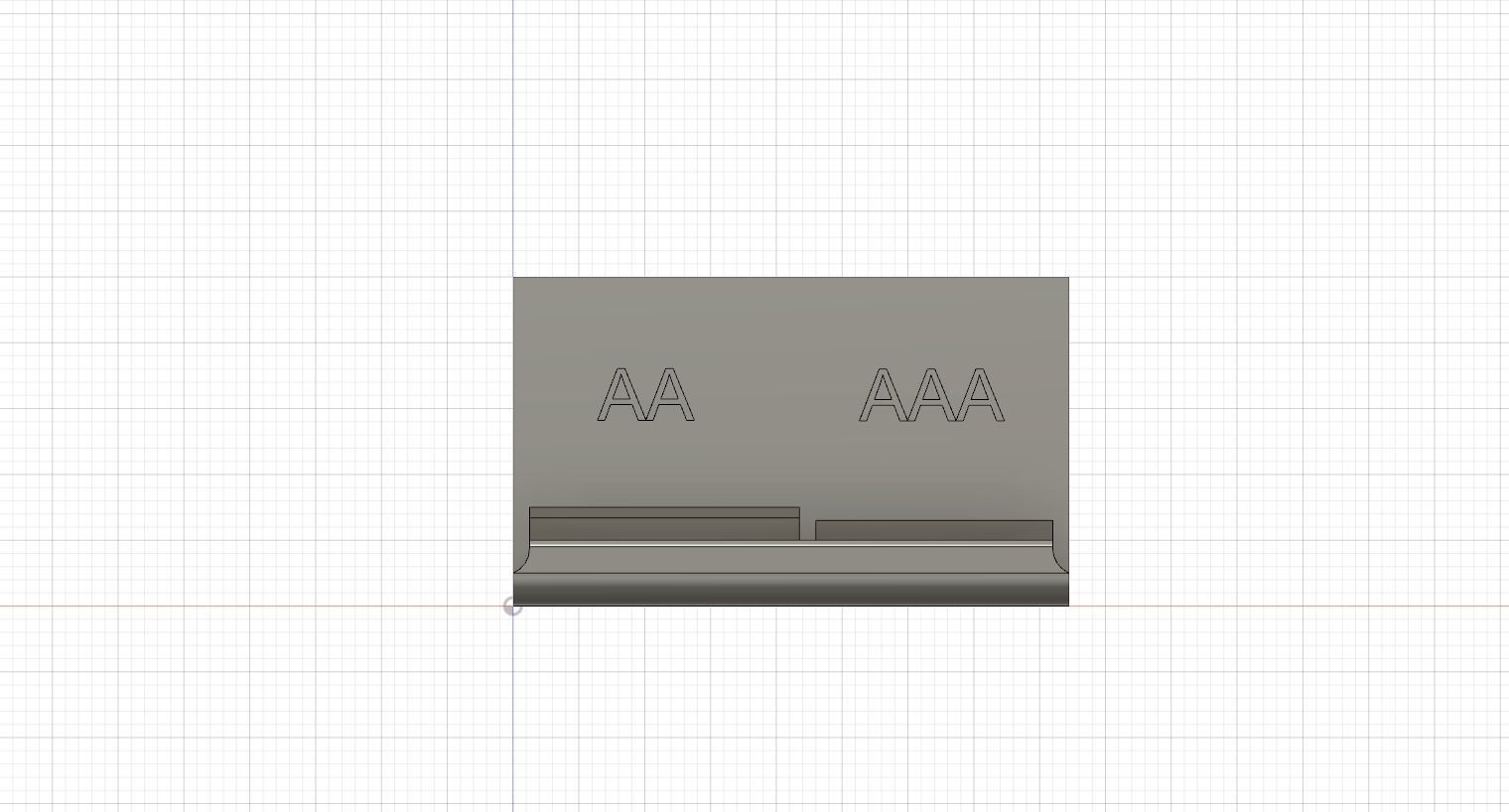 Battery holder AA and AAA 3D print model_1