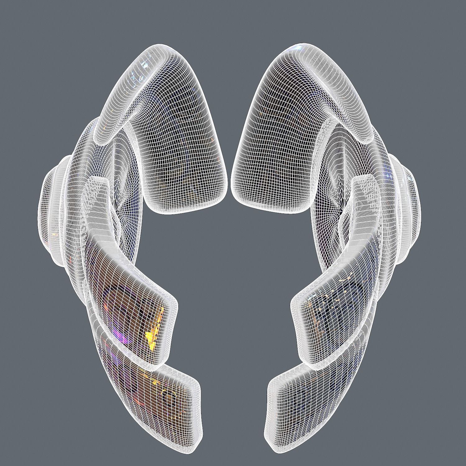 Gas mask helmet 3d model scifi Low-poly Low-poly Low-poly 3D model_8