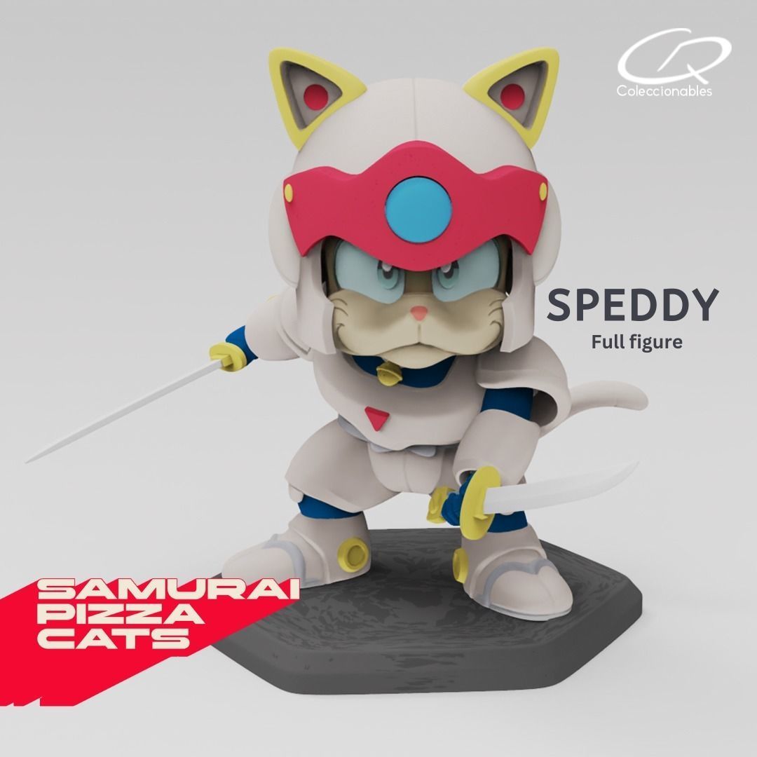 Anime Series - Samurai Pizza Cats - Speedy 3D print model_5