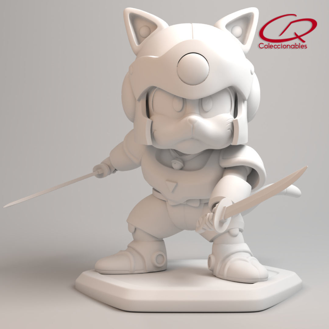 Anime Series - Samurai Pizza Cats - Speedy 3D print model_8