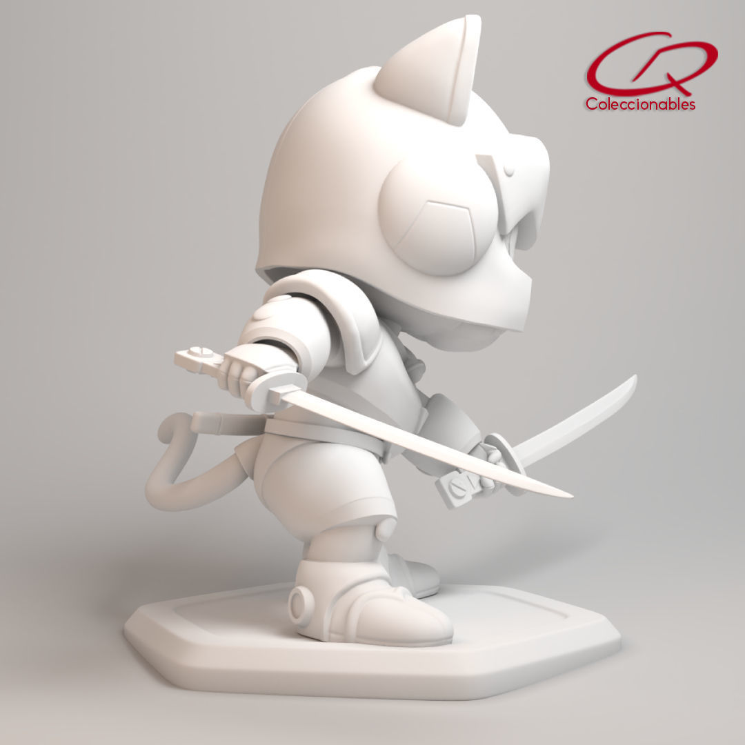 Anime Series - Samurai Pizza Cats - Speedy 3D print model_13