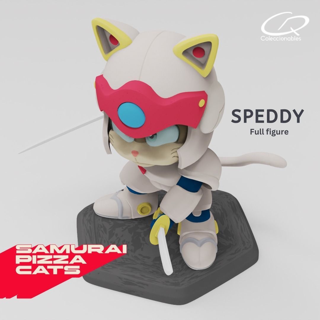 Anime Series - Samurai Pizza Cats - Speedy 3D print model_3