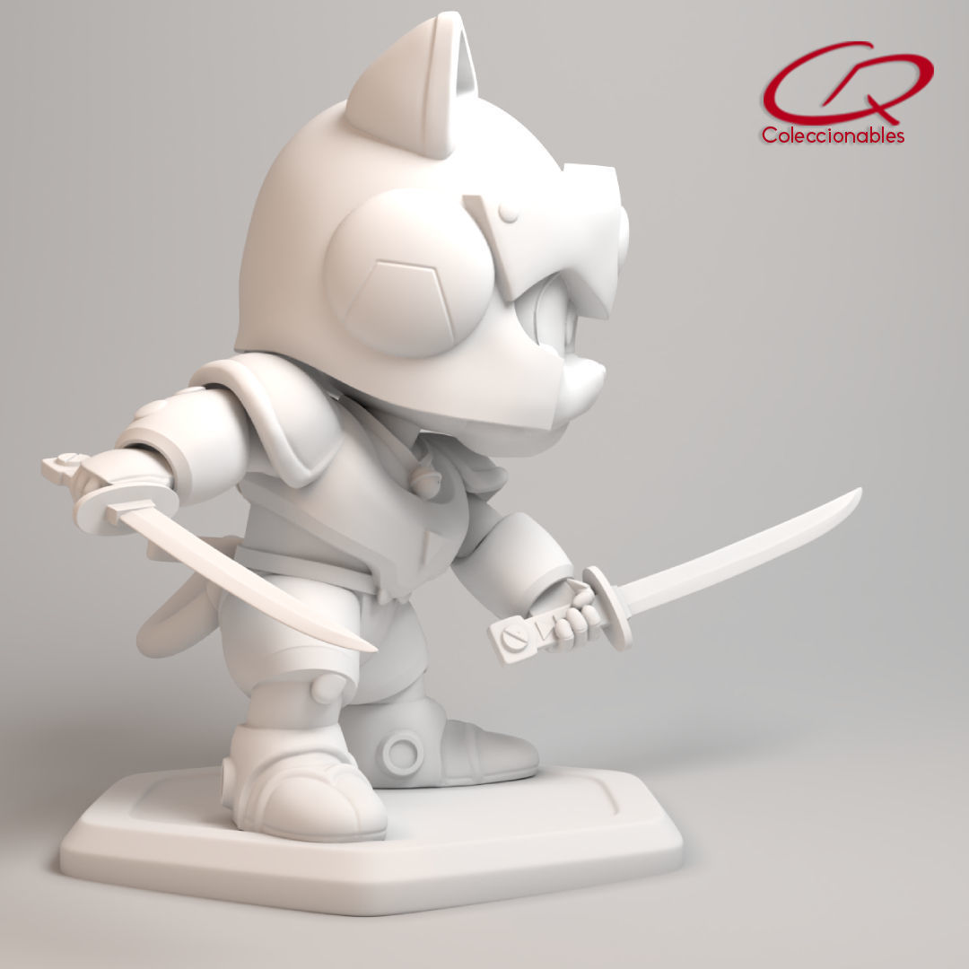 Anime Series - Samurai Pizza Cats - Speedy 3D print model_12