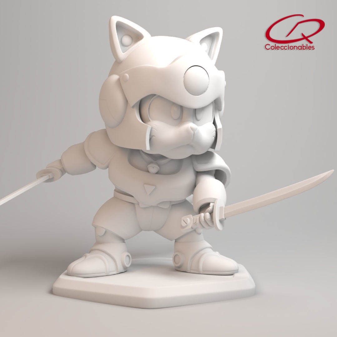 Anime Series - Samurai Pizza Cats - Speedy 3D print model_9