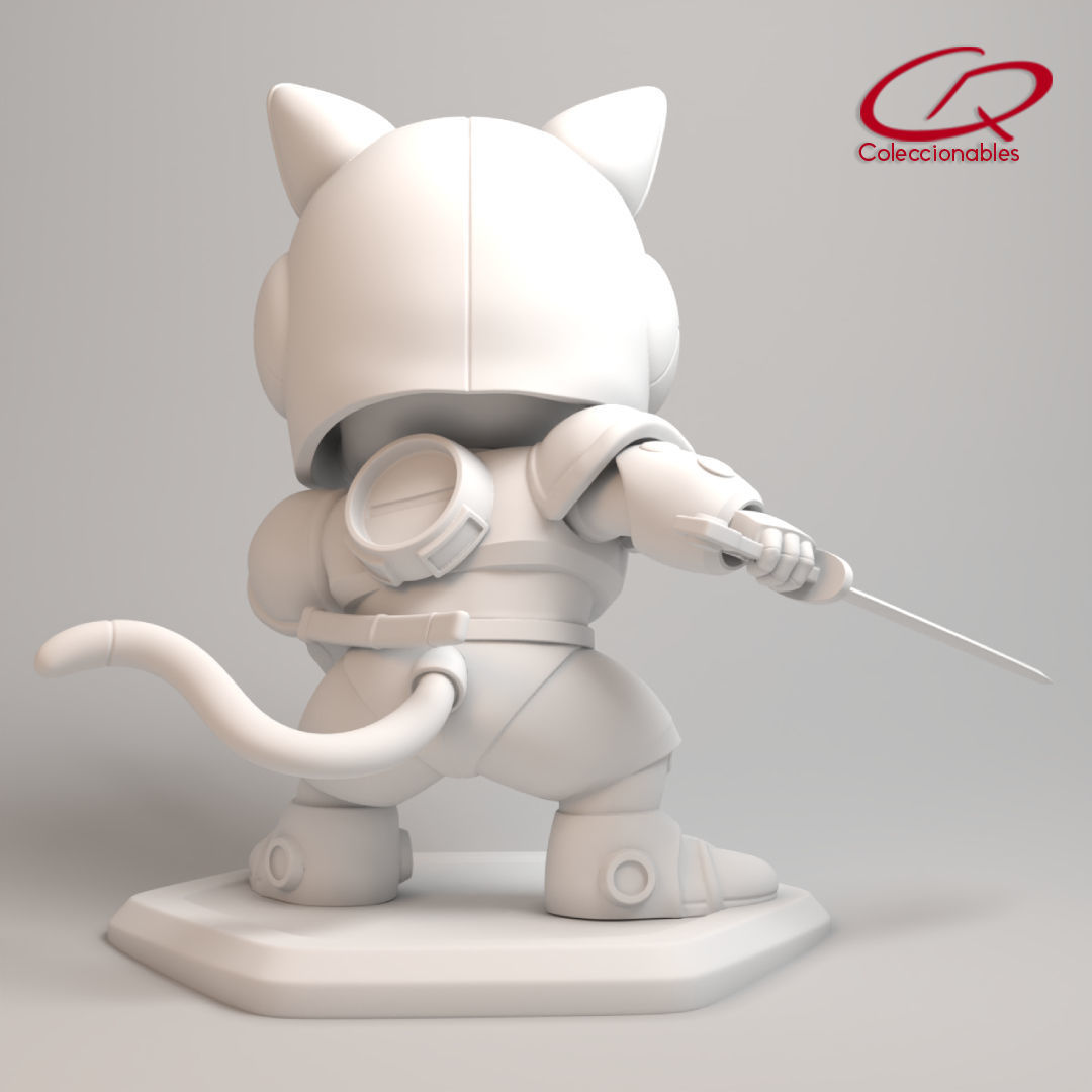 Anime Series - Samurai Pizza Cats - Speedy 3D print model_15