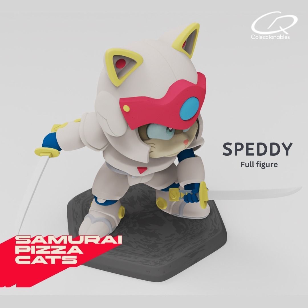 Anime Series - Samurai Pizza Cats - Speedy 3D print model_7