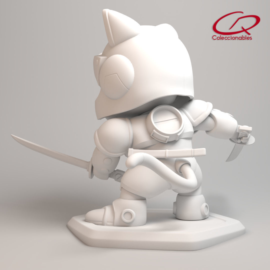Anime Series - Samurai Pizza Cats - Speedy 3D print model_16
